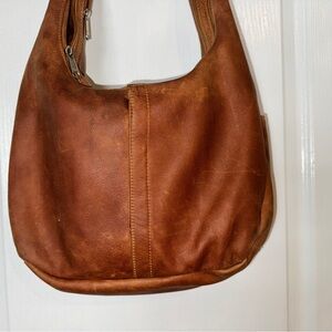 Brown Leather “Concealed Carry” handbag
